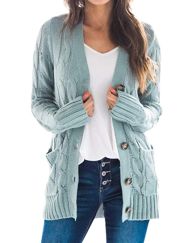 Fashion Casual Long Sleeve Sweater Jacket