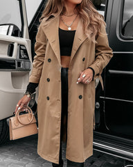 Solid Color Casual Fashion Temperament Coat Coat