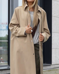 Solid Color Fashion Temperament Casual Coat Coat