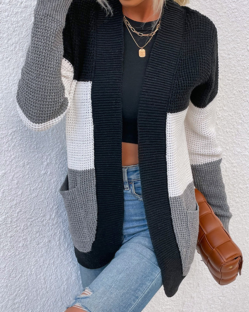 Fashion Casual Long Sleeve Sweater Jacket