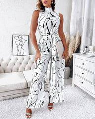 Sleeveless Skinny Ladies Jumpsuit