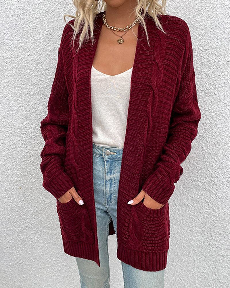 Fashion Casual Long Sleeve Sweater Jacket