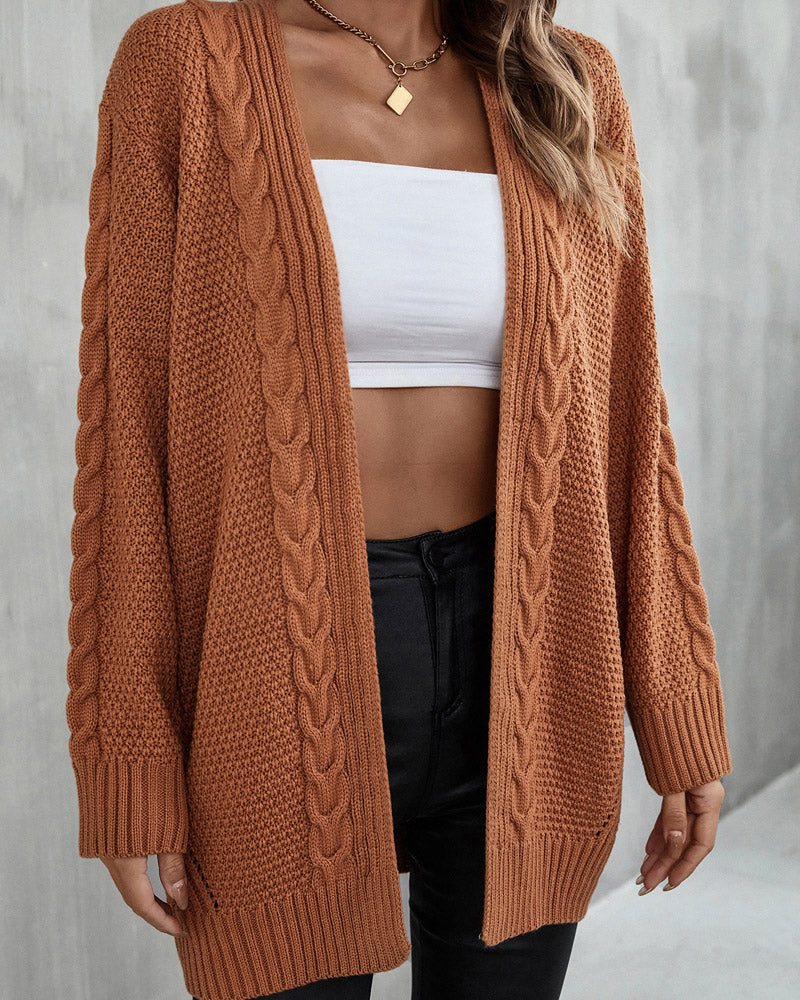 Cardigan Irregular Knit Skeleton Knit Sweater Jacket