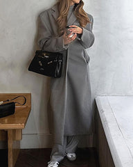 Solid Color Casual Fashionable Coat