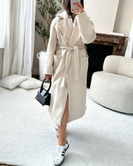 Solid Color Casual Fashion Coat