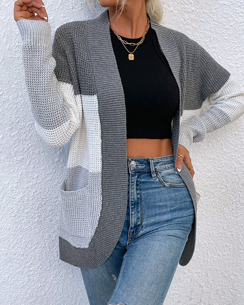 Fashion Casual Long Sleeve Sweater Jacket