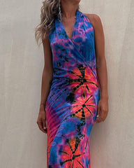 Casual Tie-dye Dress