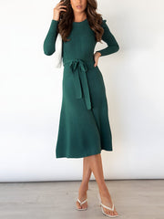 Bubble Long Sleeve Knit Dress