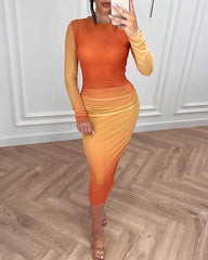 Gradient Sheath Dress