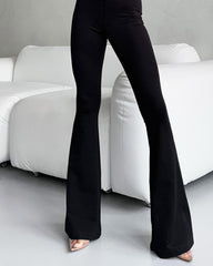 Solid Color Zipper Skinny Flare Jumpsuit