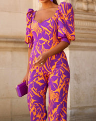 Fashionable And Elegant Floral Jumpsuit