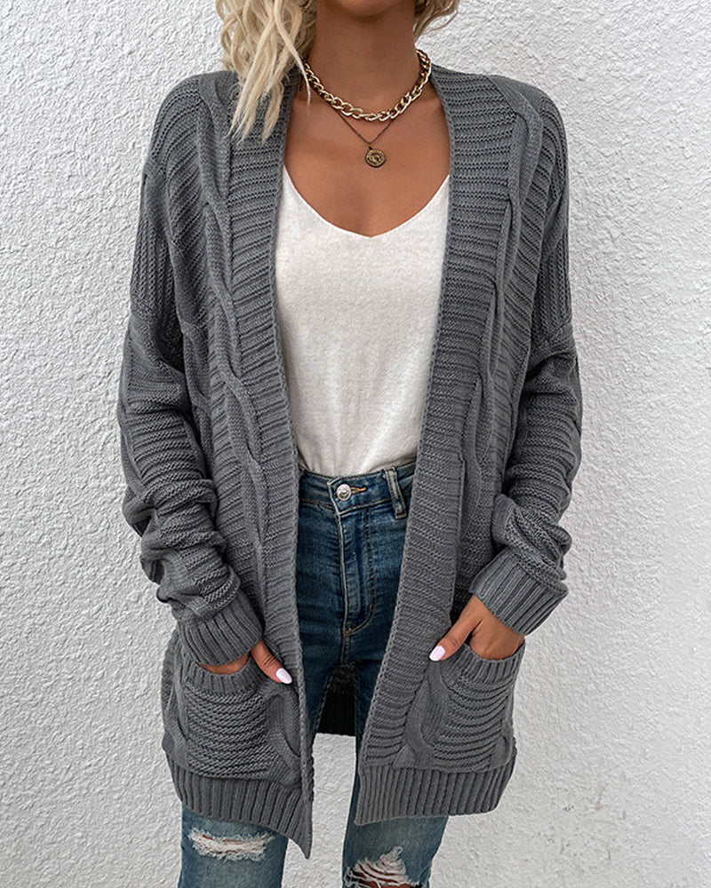 Fashion Casual Long Sleeve Sweater Jacket