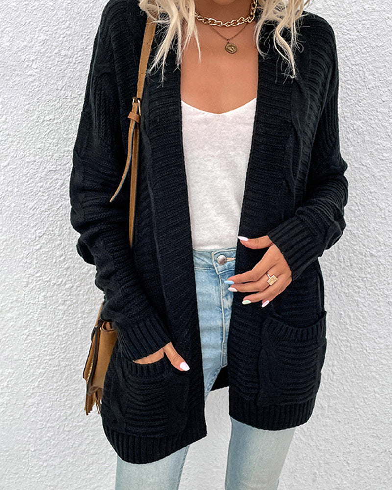 Fashion Casual Long Sleeve Sweater Jacket