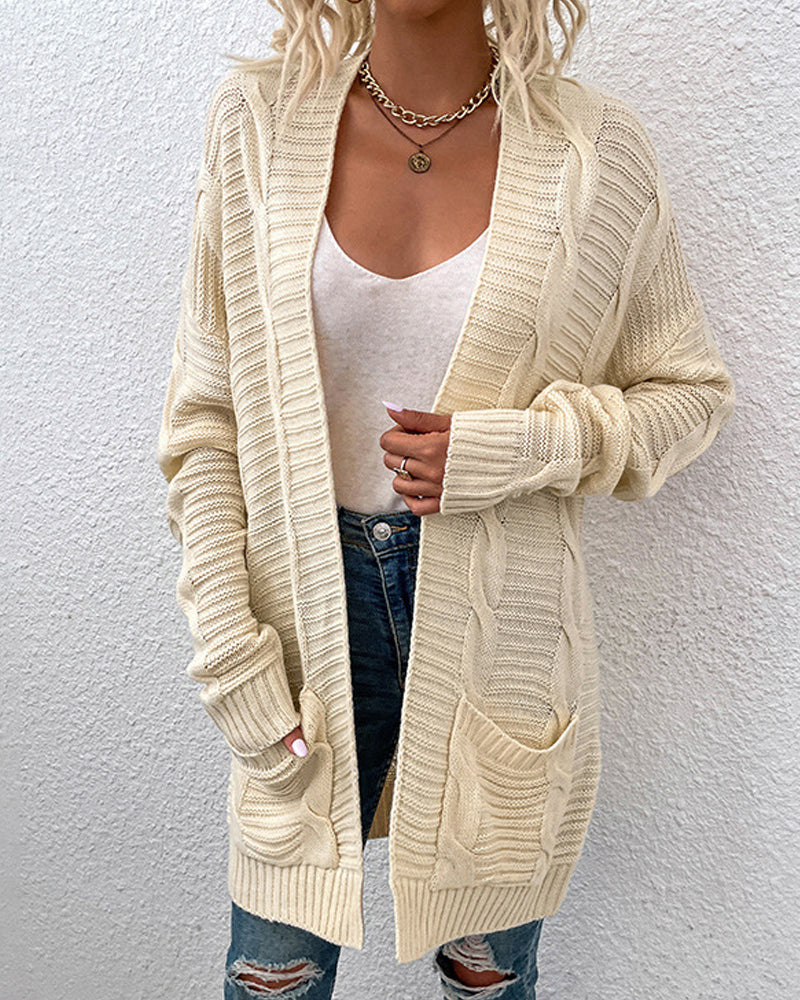 Fashion Casual Long Sleeve Sweater Jacket