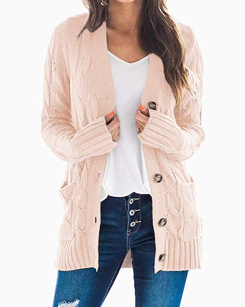 Fashion Casual Long Sleeve Sweater Jacket