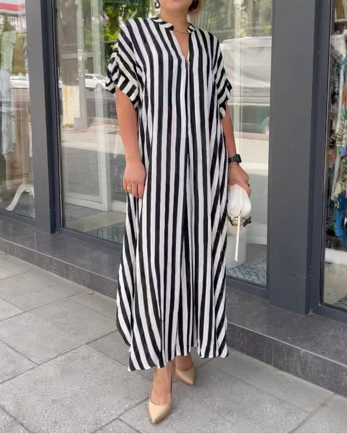 Classic Striped Shirt Dress