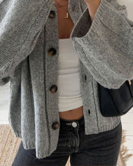 Casual Solid Color Sweater Cardigan