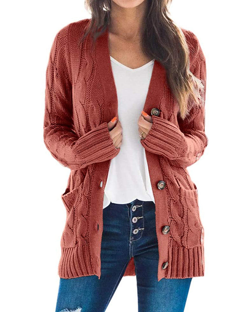 Fashion Casual Long Sleeve Sweater Jacket